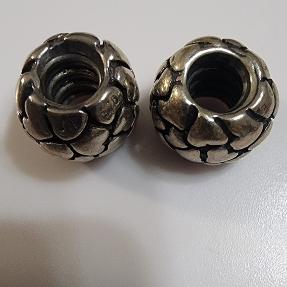 Pair of Pandora Lotsa Love Charms - Picture 7 of 9